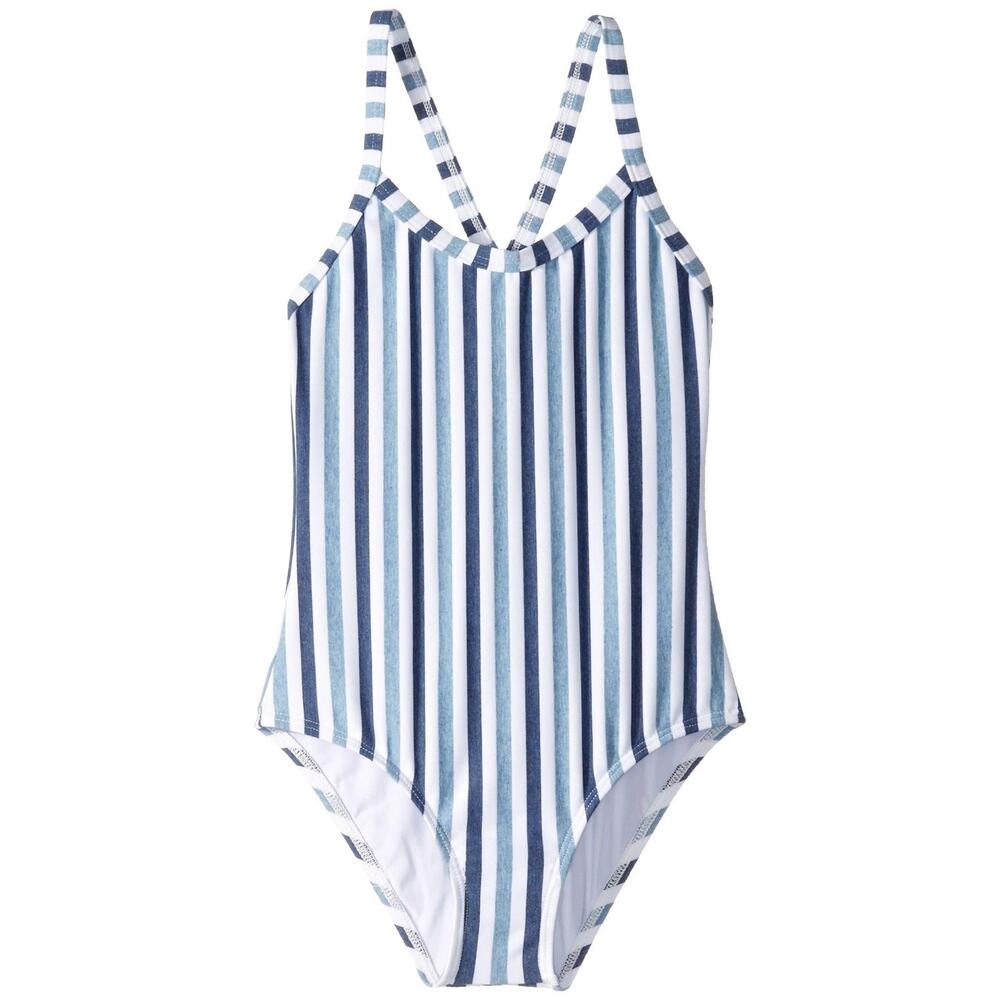 Splendid Girl Tie-Dye One-Piece with Cross-Back Blue Size 12